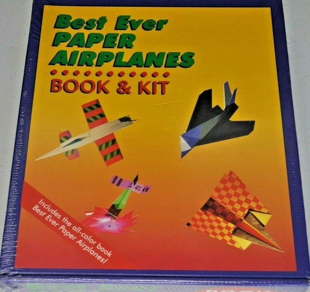 BEST EVER PAPER Airplanes Book and Kit by Norman Schmidt (1994, Kit