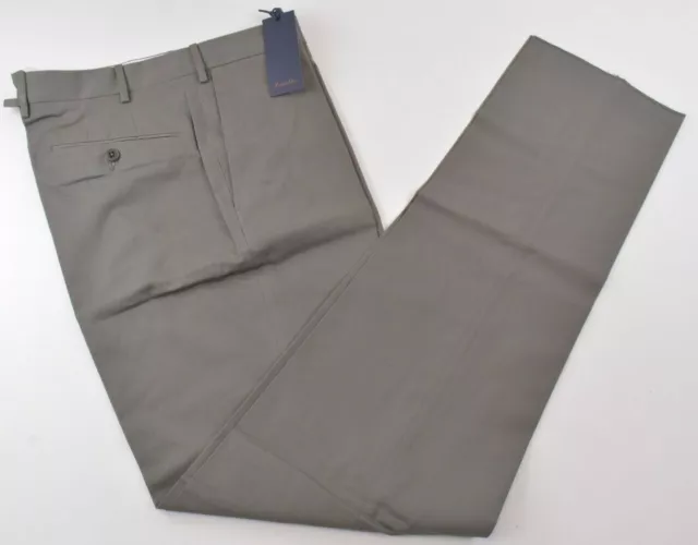 Zanella NWT Casual Pants / Chinos Size 34 In Solid Gray Cotton Blend Parker