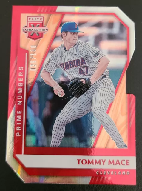 Tommy Mace 2021 Panini Elite Extra Edition Prime Numbers A Die-Cut #/130...