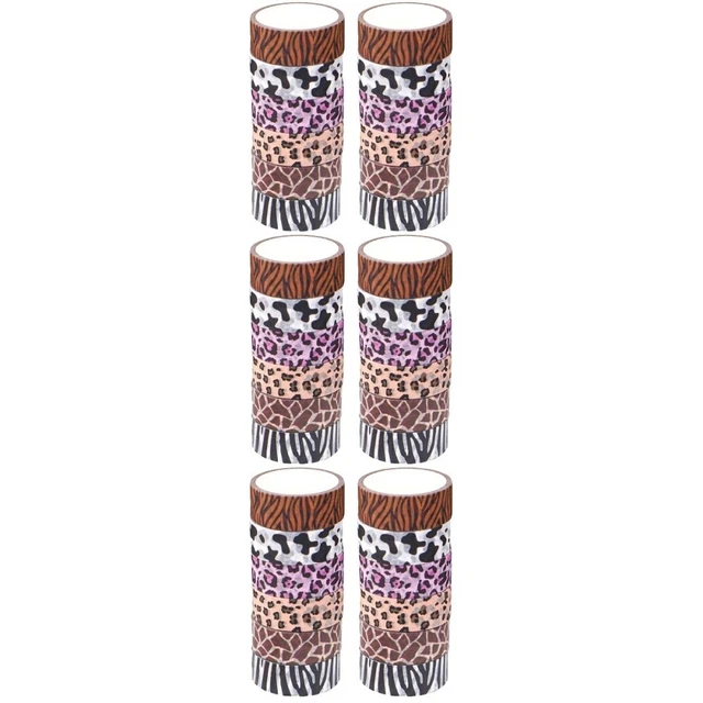 36 Rolls Animal Imprimés Washi Tapes Decorative Washi Tapes Hand Account Tapes