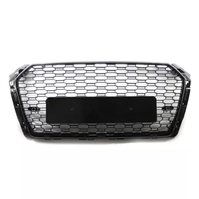 Honeycomb Black Mesh Hex Grille Grill für Audi A4/S4 B9 RS4 Style 2017 2018 2019 2