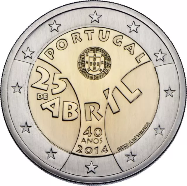 Portugal - 2 Euro Commemorative 2014 April 25 Revolution - FREE SHIPPING