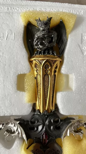 Franklin Mint - Guardian Fortress Gargoyle Dagger Wall Display Nice!