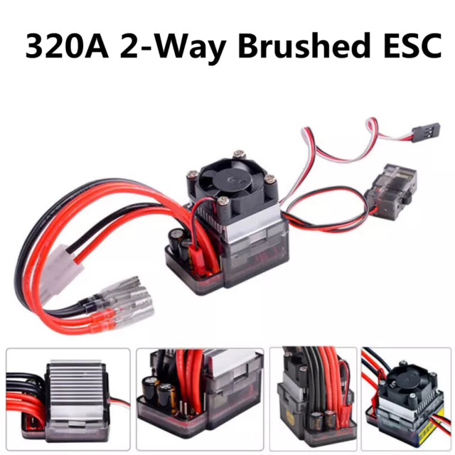 2-Way 6-12V 320A High Voltage ESC Brushed Speed Controller for RC Car Truck Boat