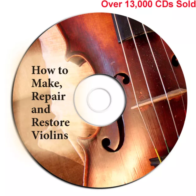 NEW-How to Make, Fix, Repair & Restore Violins and Bows-Instruction Books on CD