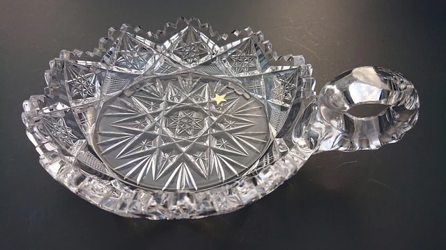 American Brilliant Period (ABP) J.Hoare Cut Glass Nappy