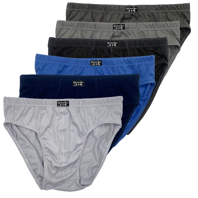 MEN'S COTTON BIKINI Brief Underwear Assorted Colors (6 Pack) 16.27