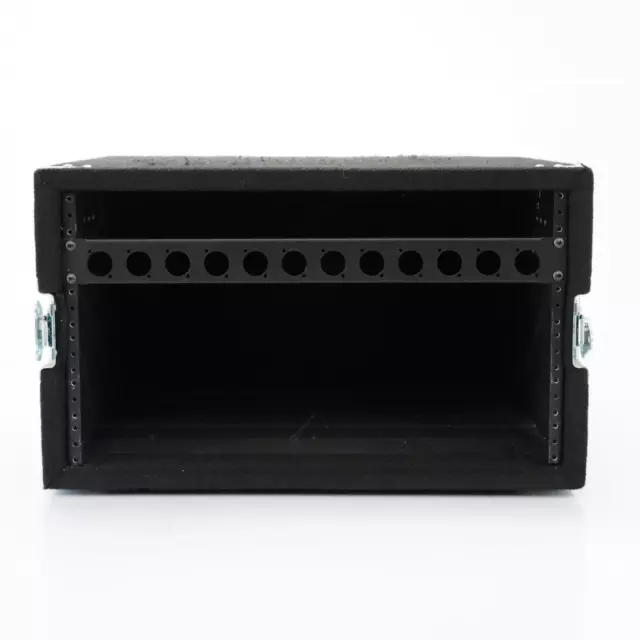 Grundorf AR6D-Black Carpeted 6U 6 Space Travel Desktop Studio Rack Case #51569