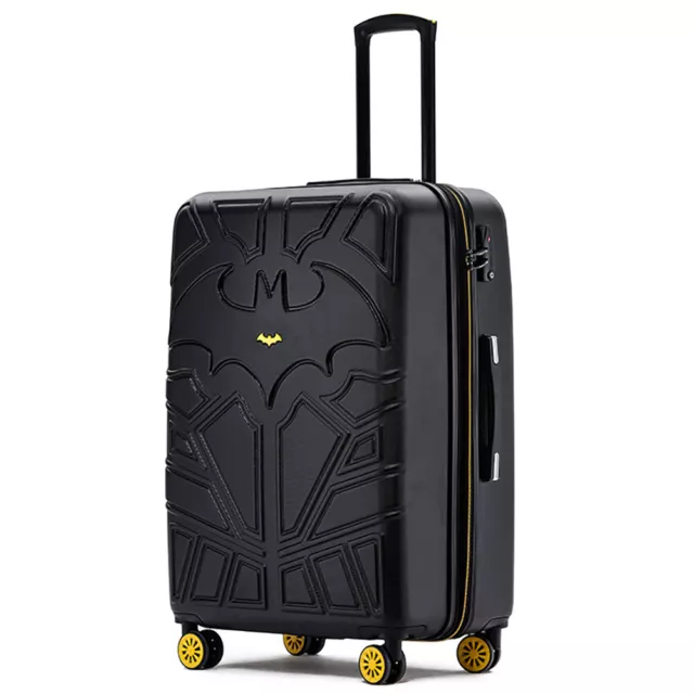 Batman 28" Trolley Checked Travel Luggage Hard Case Suitcase 75x48x32cm Black