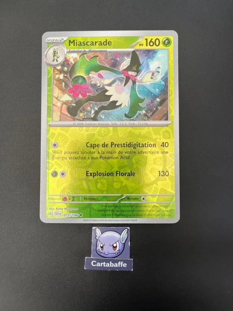 Coffret Pokémon Miascarade 015/198 – 10 Cartes Françaises, Holo Ou Reverse Aléatoire, Sans énergie Ni Doublon