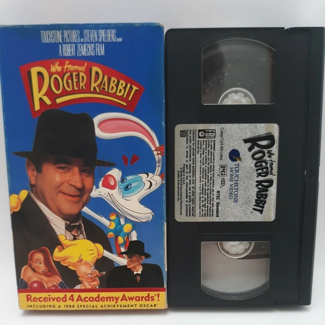 WHO FRAMED ROGER Rabbit (VHS) Bob Hoskins Jessica Rabbit Disney EUR 3 ...
