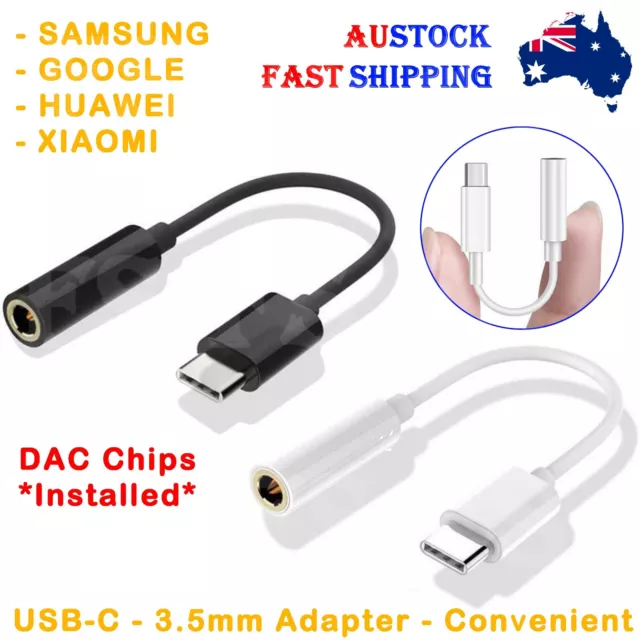 Usb Type C To 3.5Mm Headphone Audio Aux Stereo Cable Adapter For Samsung Google