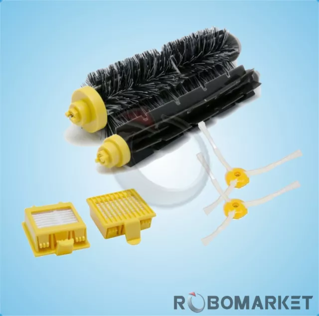 Kit Small Serie 700 Spazzole 3 Braccia Per Irobot Roomba Filtri 760 765 770 772