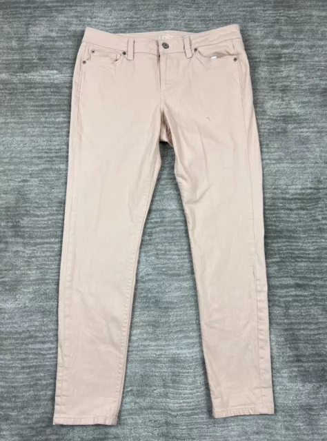 Ann Taylor Loft Jeans Womens 10 Pink Skinny Modern Casual