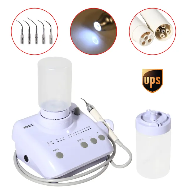 LED Dental Piezo Ultrasonic Scaler +Automatic Water Fit EMS Cavitron WOODPECKER