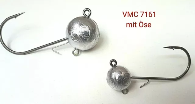 VMC Jigköpfe 7161 1/0 - 8/0 in 6-100 gr. Jighaken auch mit EXTRA Öse wählbar