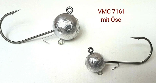 VMC Jigköpfe 7161 1/0 - 8/0 in 6-100 gr. Jighaken auch mit EXTRA Öse wählbar