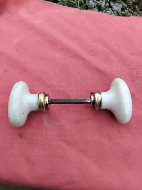 Poignée De Porte Ancienne Porcelaine