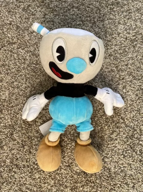 Funko Cuphead Mugman Plush Real video game Stuffed Toy Cartoon Doll 10”