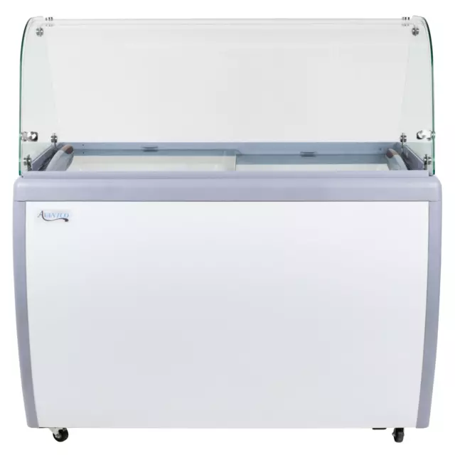 Curved Glass Ice Cream Dipping Cabinet - 71"