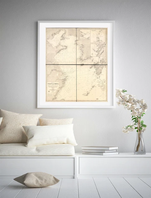 1888 to 1889 Map| Chart no. 1, coast of China includes between Hong Kong and the