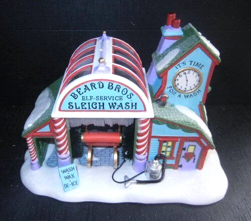 DEPT 56 56740 "BEARD BROS SLEIGH WASH" HERITAGE VILLAGE NORTH POLE SERIES w/ BOX