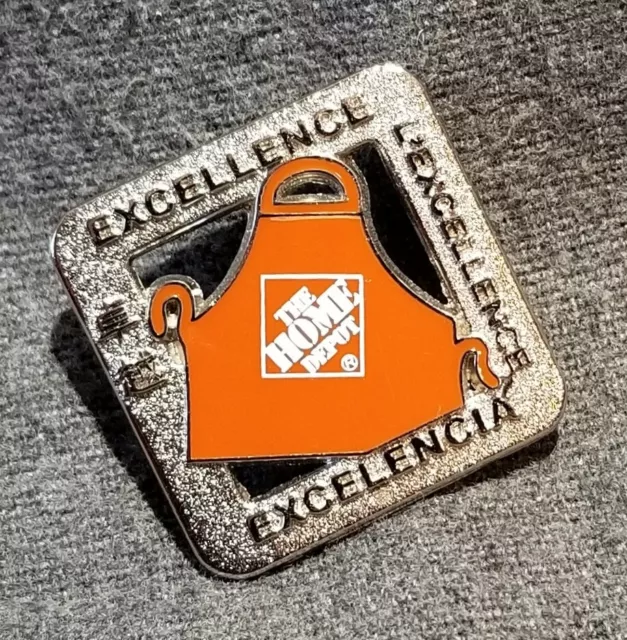 LMH Pinback Pin HOME DEPOT Employee Award EXCELLENCE Excelencia L'Excellence