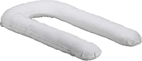 Comfort-U Deluxe Pillow, Organic Cotton Cover - Never Clumps, Firm,