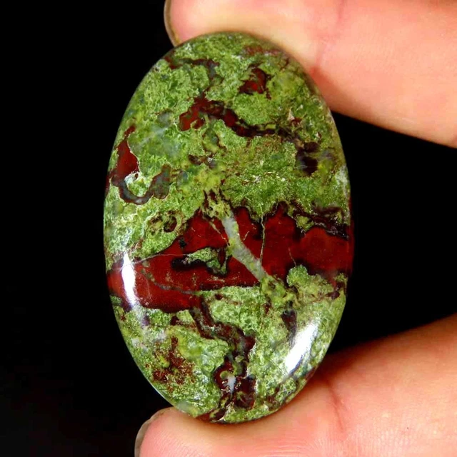 88.40Cts 100%Natural designer dragon blood Jasper Oval Cab 30x47x6mm Top Gems