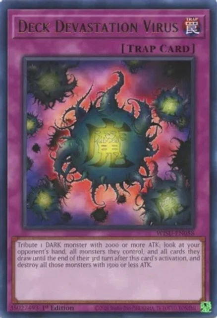 Deck Devastation Virus - WISU-EN058 - Rare - 1st Edition x1 - Near Mint