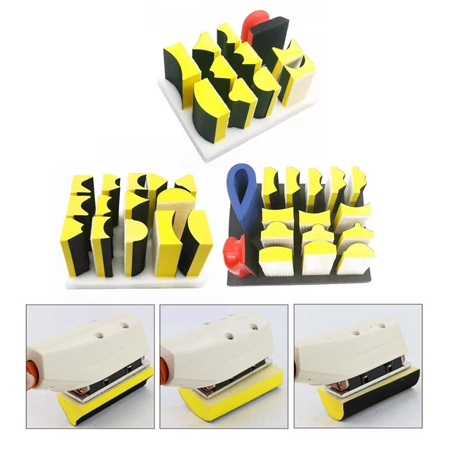 Bloc De Ponçage Du Bois, Outils En Cuir, Bois De Hêtre, Acier Inoxydable, Prise Confortable, Bloc De Papier De Verre En Bois, Biseau Carré Uniforme