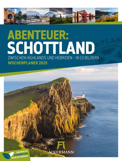 SCHOTTLAND - ZWISCHEN Highlands und Hebriden - Wochenplaner Kalender 
