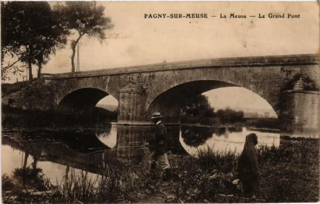 CPA PAGNY-sur-MEUSE - La Meuse - Le Grand Pont (630939)