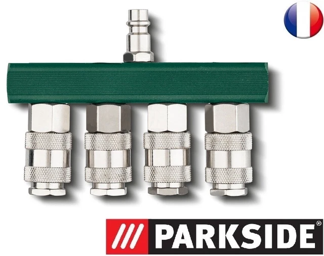 Parkside Vanne de répartition, set de raccords ou lubrificateur à air comprimé