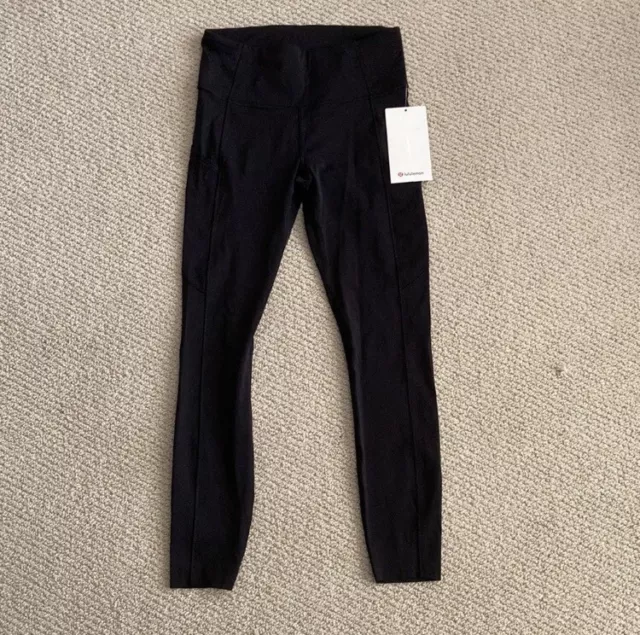 Lululemon Fast Free 7/8 Tight II Nulux 25 Carbon Blue Size 6
