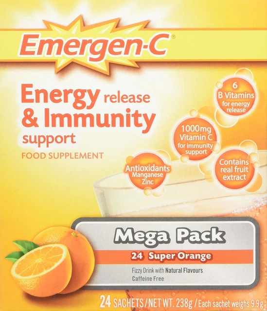 EMERGENC MULTIMINERALS FOR Adults, With Vitamin C, Super Orange 24pk £