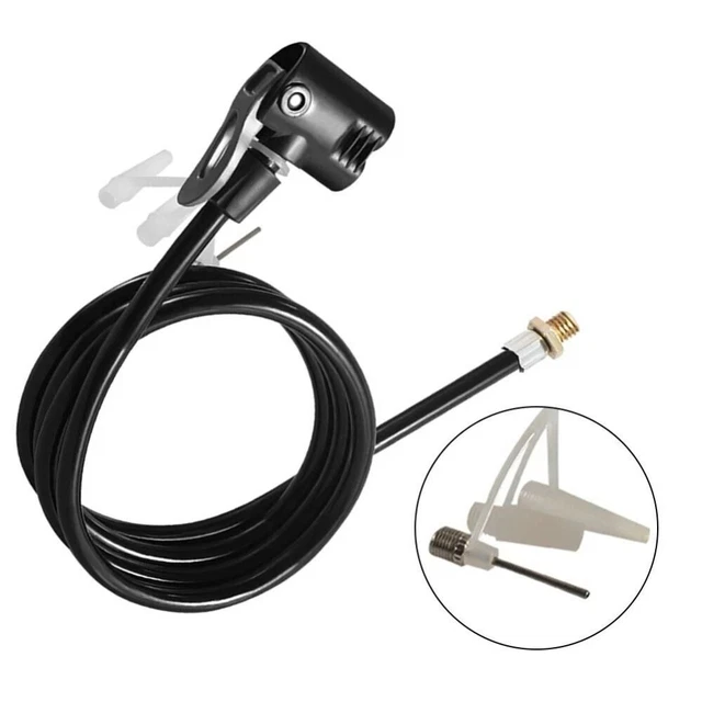 REPLACEMENT HOSE ACCESSORIES Bicycle Air Pump Extension Tube Black