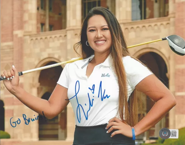 LPGA GOLFER LILIA VU SIGNED 8x10 PHOTO COA WOMEN'S GOLF AUTOGRAPH 2023 TOUR