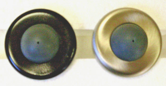 Convex door stops -commercial grade in satin nickel or oil rubbed bronze