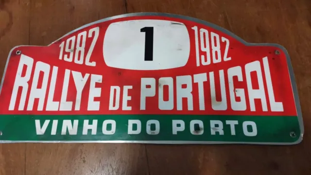 Plaque Walter Rohrl Rallye Portugal 1982