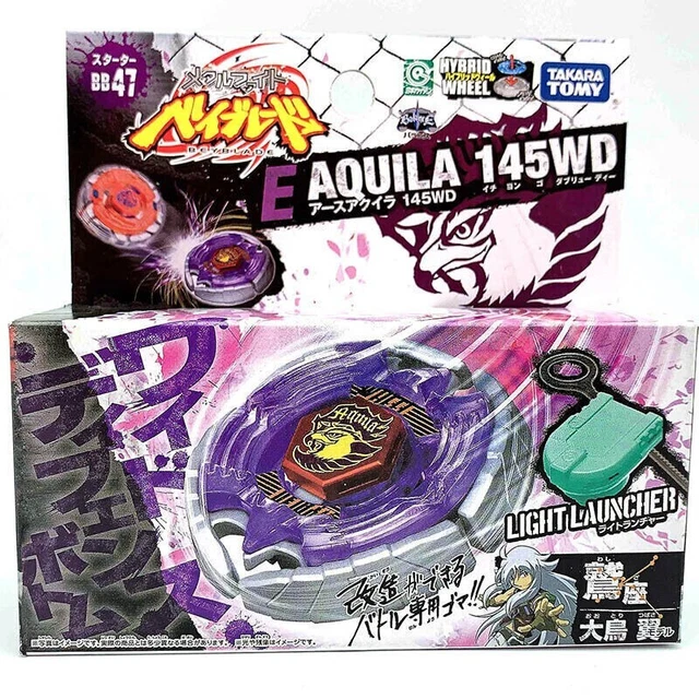 thumbnail interactive-video image 1 of Beyblade Takara Tomy - Hasbro Earth Eagle Aquila 145WD - Metal Fusion Bb 47 1 of 13