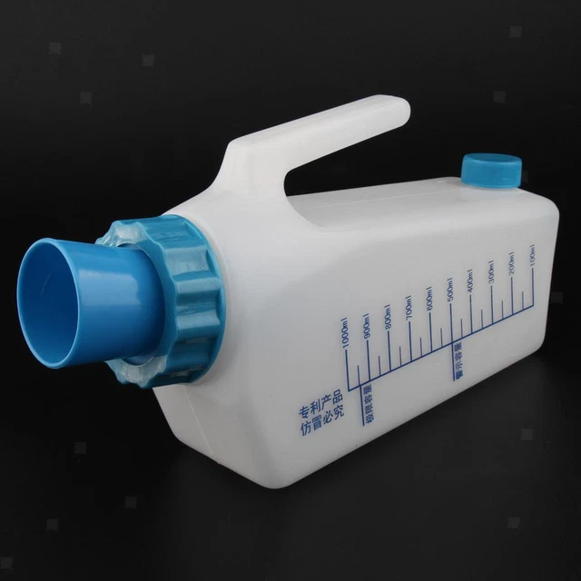 1000 ml bolsa de botella de orina para hombre, a prueba de fugas para hogar, coche,