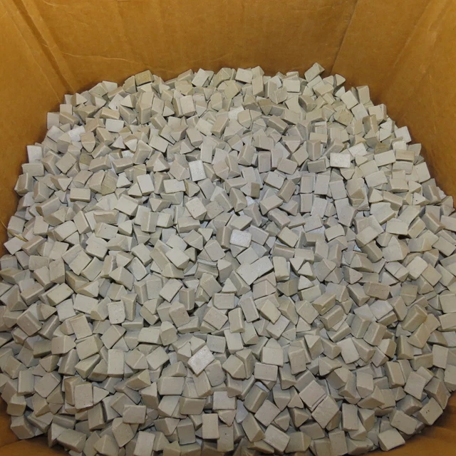 Abrasive Finishing Inc AX02 3/8" x 7/16" Ceramic Tumbling Media Triangle 50#
