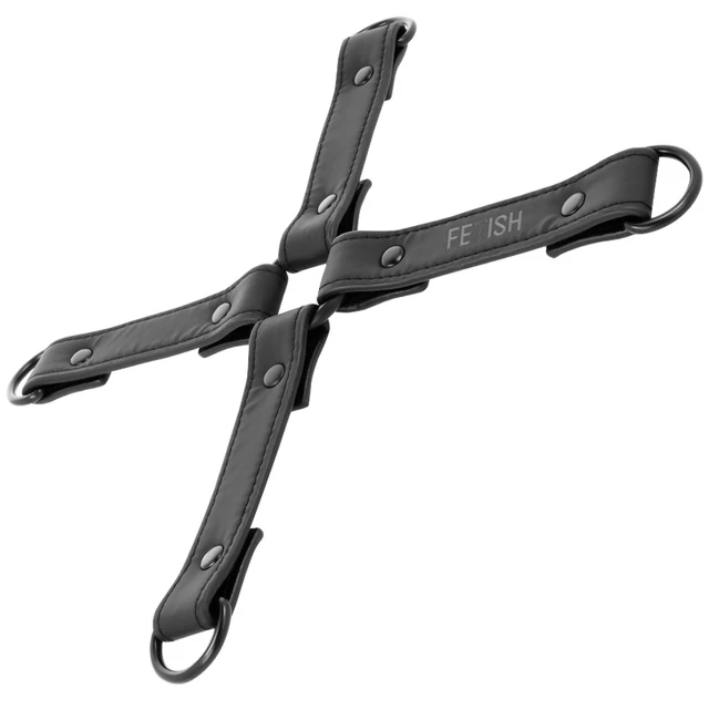 Kit Bondage 'Position Maître' Avec 4 Menottes Doublées Néoprène - Marque FETISH SUBMISSIVE