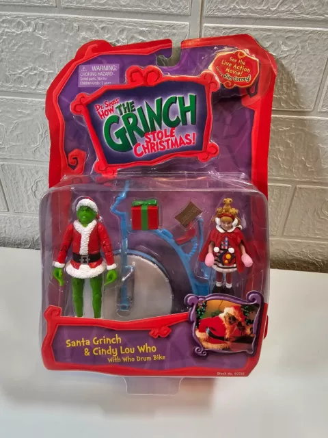 DR SEUSS HOW the Grinch Stole Christmas Santa Grinch & Cindy Lou Who ...
