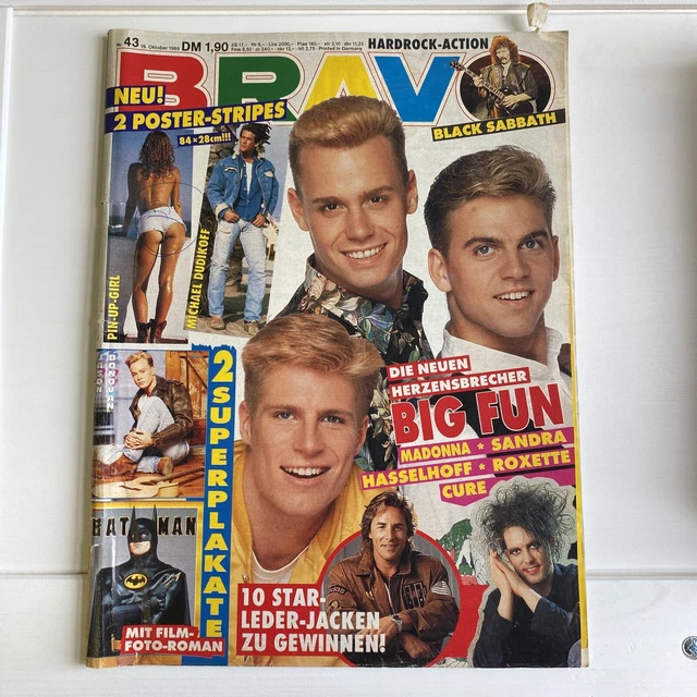 Bravo Nr.: 43 vom 19. Oktober 1989  mit allen Postern