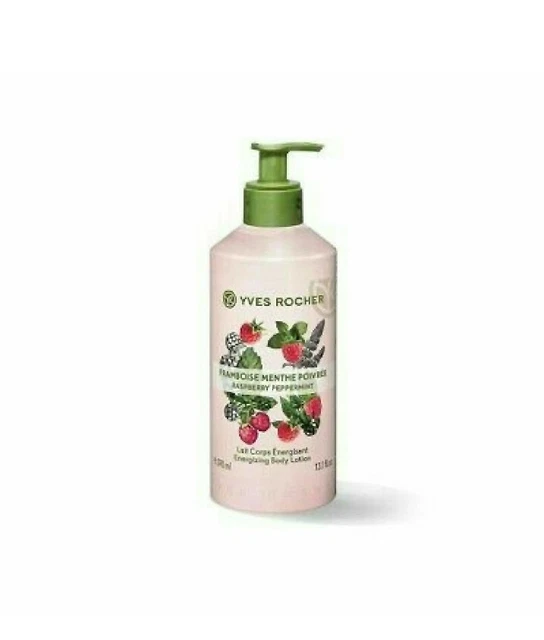 YVES ROCHER   LATTE CORPO con dosatore  PROFUMO DI LAMPONE E MENTA PEPERITA