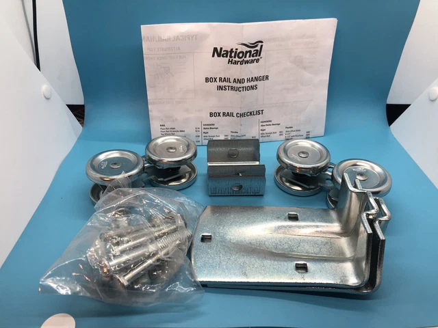 National Hardware N112-102 5005 Box Rail Hangers in Zinc