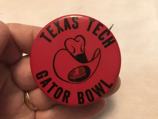 Texas Tech Football Game At The Gator Bowl Vintage Pin