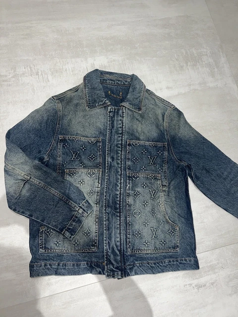 LOUIS VUITTON EDITION Coton x Veste 48 Homme Bleu Veste En Jeans